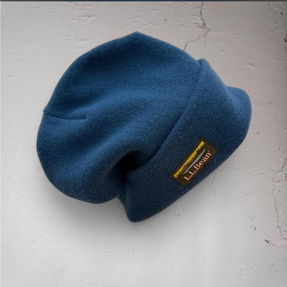 Vintage L.L. Bean Deep Blue Slouchy Beanie